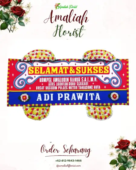 Papan Bunga Ucapan Selamat Rangsang Pesisir